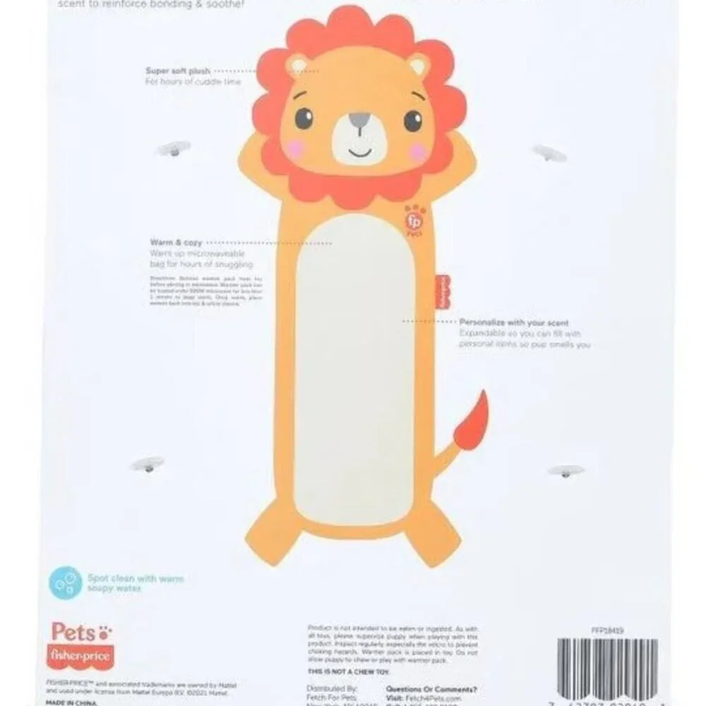 Fisher-Price Warming Furrr-end Cuddler Toy for Puppies - Microwaveable 16 Inch